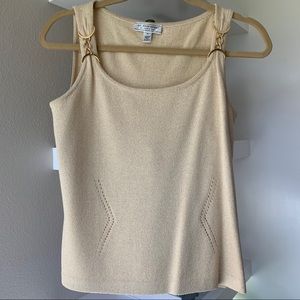 Gold Sweater Tank